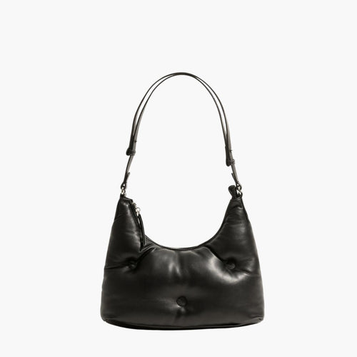 Ava Padded Vegan Leather Shoulder Bag