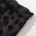 Clarissa - Chic midi-nederdel med blomstret blondedesign