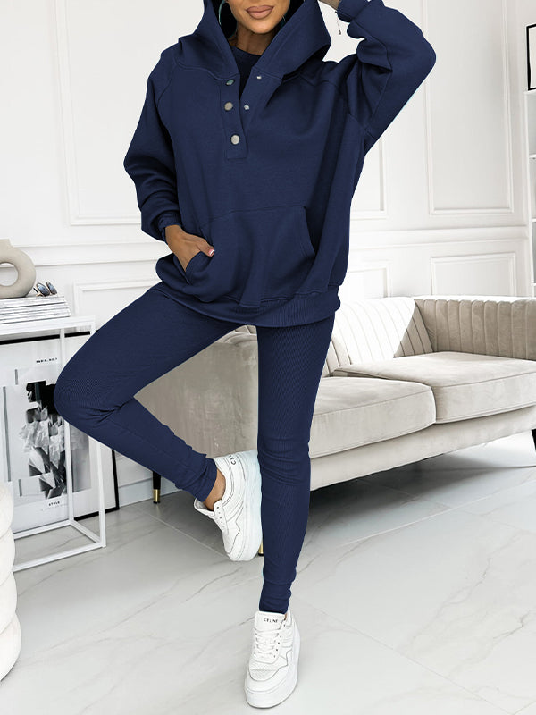 Sæt med Hoodie | Bomuld | Afslappet og Moderne