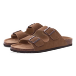 MODA brun strandstil dobbeltspænde dame sandaler