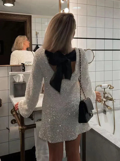 Greta - Glitrende kjole
