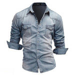 Retro skjorte i denim - Artur