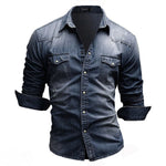 Retro skjorte i denim - Artur