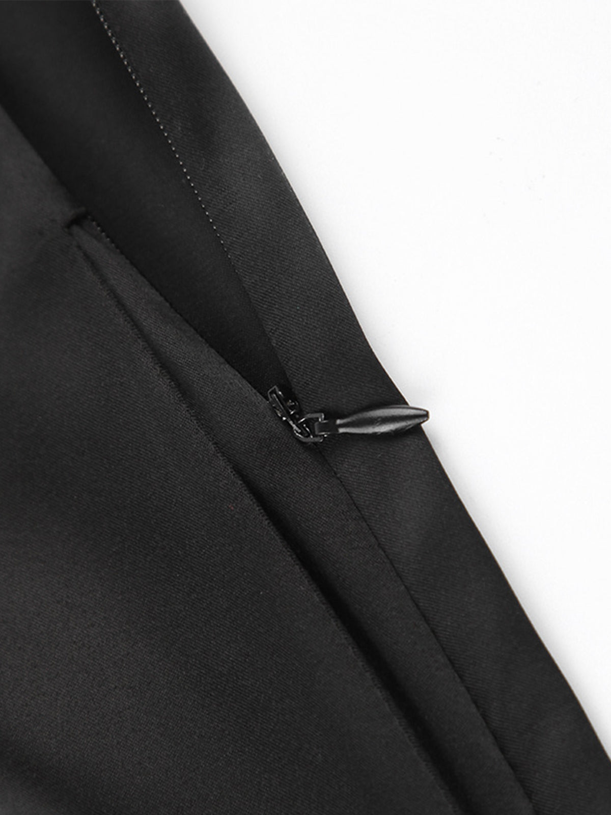 Wide-Leg Bukser | Sort | Polyesterblanding | Elegant & Tidløs