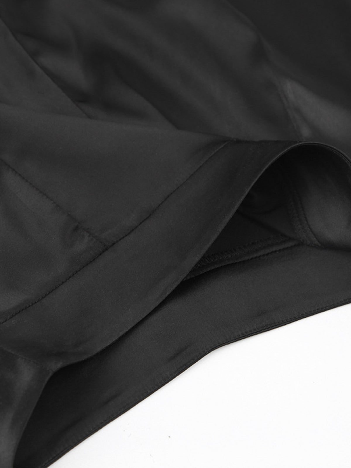 Wide-Leg Bukser | Sort | Polyesterblanding | Elegant & Tidløs