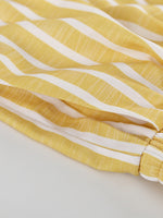 To-delt Sæt med Striber | Kimono-Top & Vide Bukser | Let & Trendy
