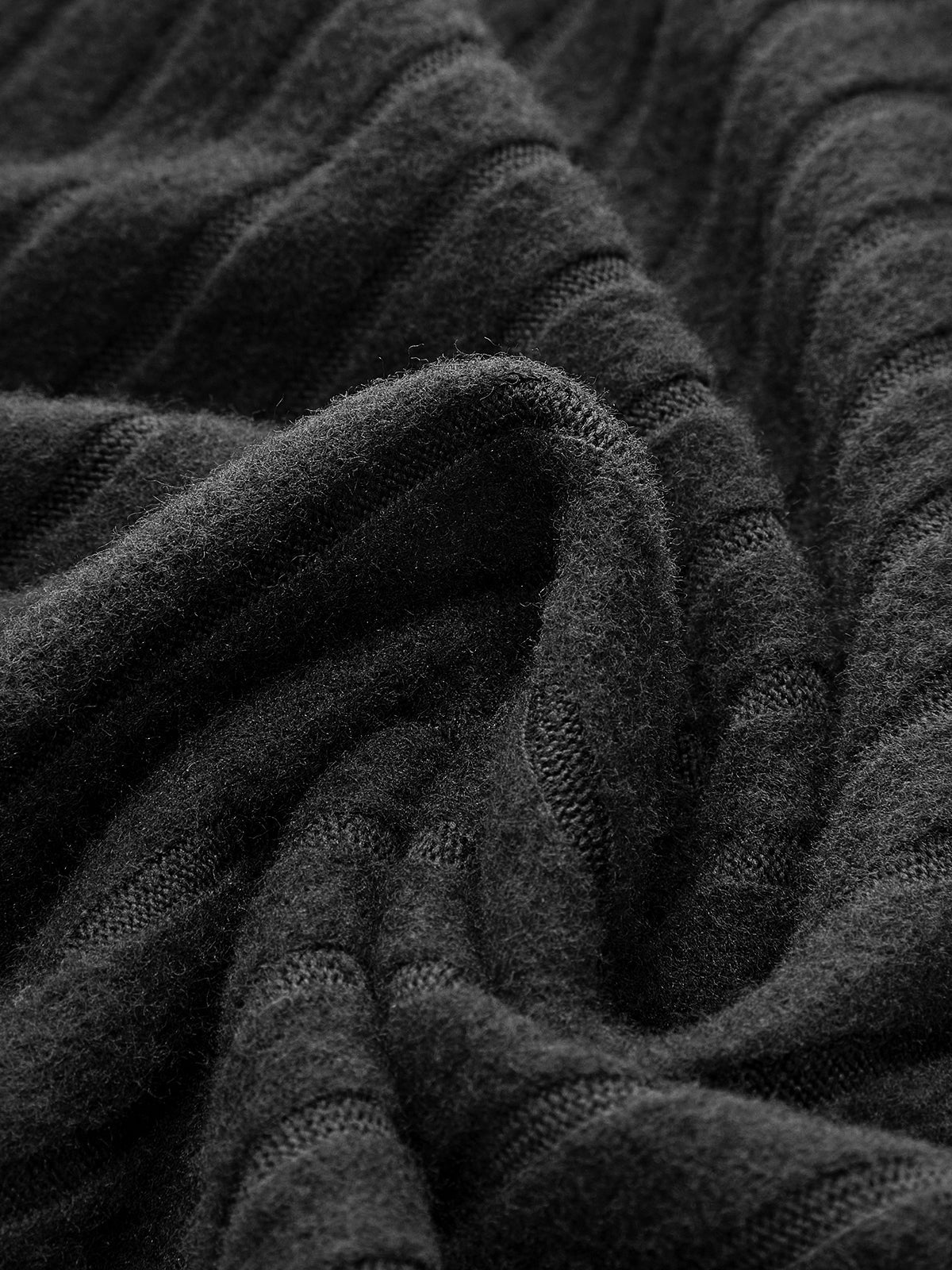 Ribstrikket Top med Høj Hals | Elastisk Materiale | Moderne & Elegant