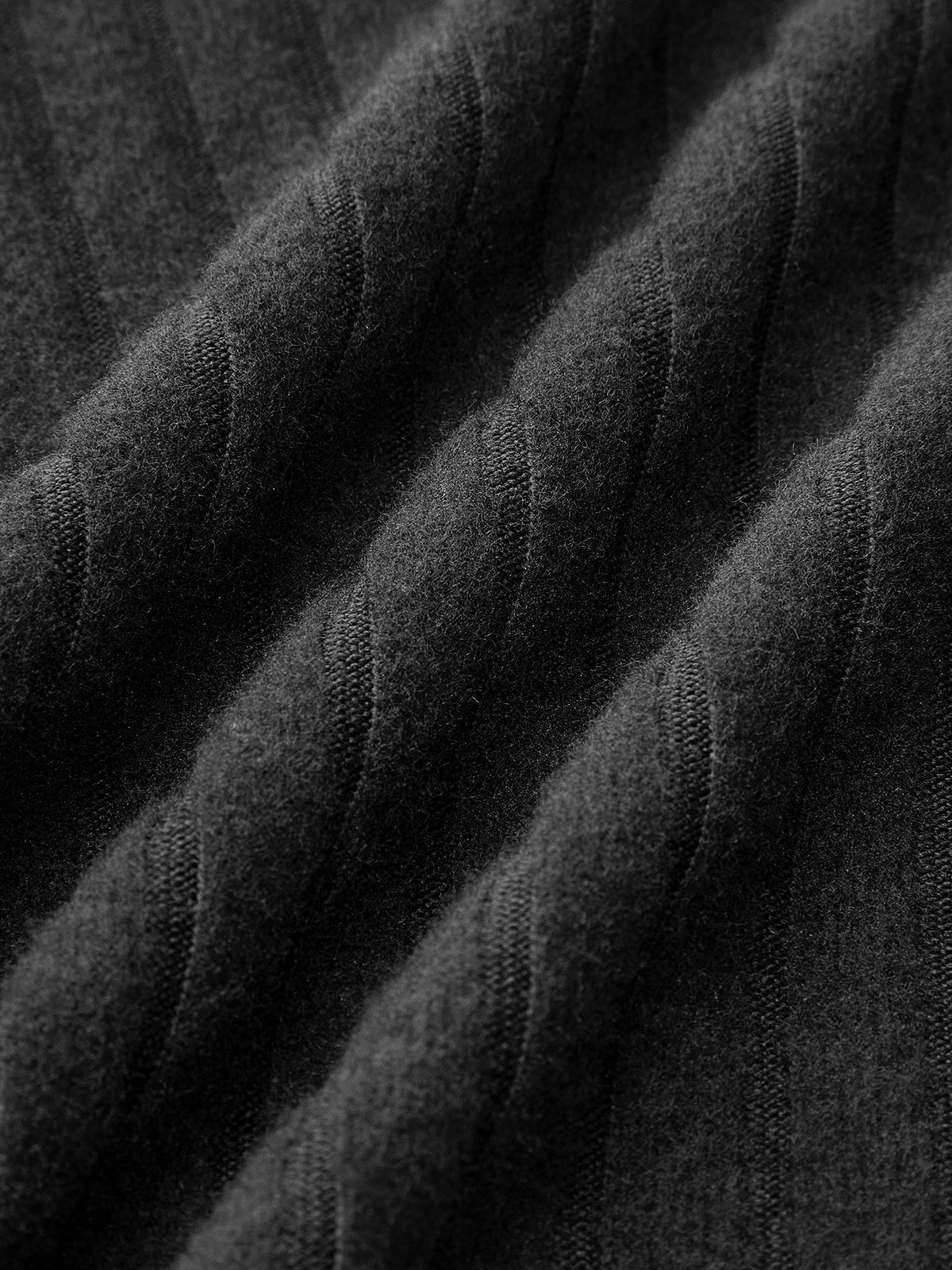 Ribstrikket Top med Høj Hals | Elastisk Materiale | Moderne & Elegant