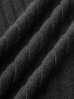 Ribstrikket Top med Høj Hals | Elastisk Materiale | Moderne & Elegant