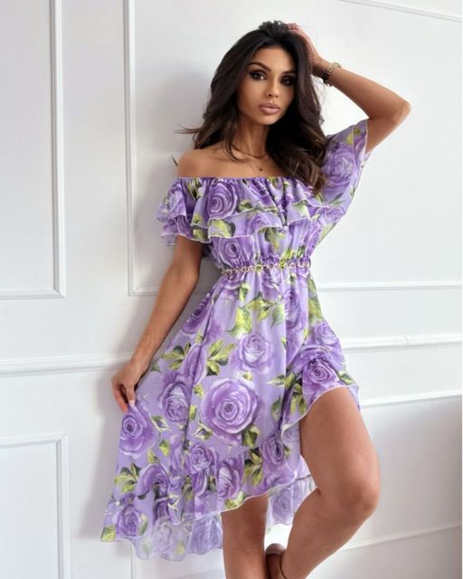 DAISY - Kjole med blomsterprint
