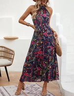 Philine - Maxikjole - Retro halterneck