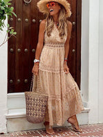 Lola - Maxikjole - Boho-blonder