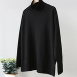 Strikket rullekravesweater til kvinder
