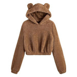 Harper - Hyggelig Teddy Hoodie med Øredetaljer