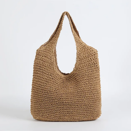 Sienna Elegant Strå Strandtaske