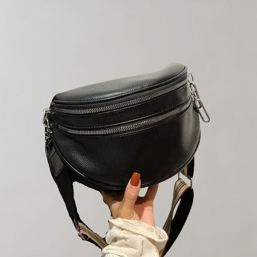 Crossbody-taske med dobbelt lynlås - Jocelyn