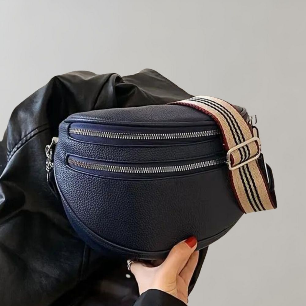 Crossbody-taske med dobbelt lynlås - Jocelyn