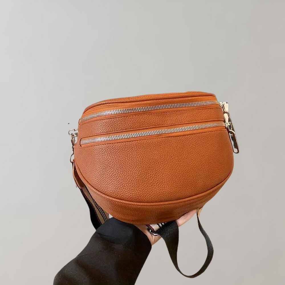 Crossbody-taske med dobbelt lynlås - Jocelyn