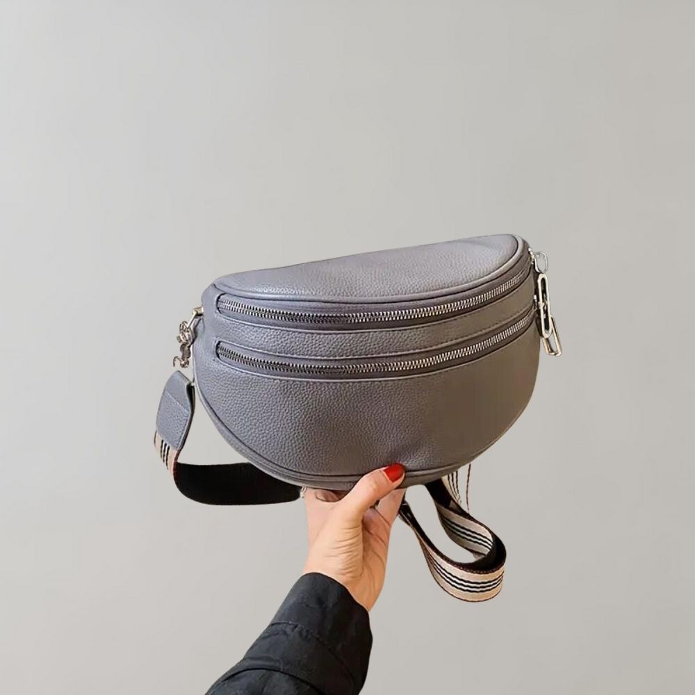 Crossbody-taske med dobbelt lynlås - Jocelyn