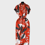 Blomstret Skjortekjole med Bindebånd | Let & Sommerlig | Feminint Design