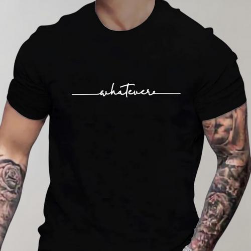 Afslappet t-shirt med rund hals til mænd