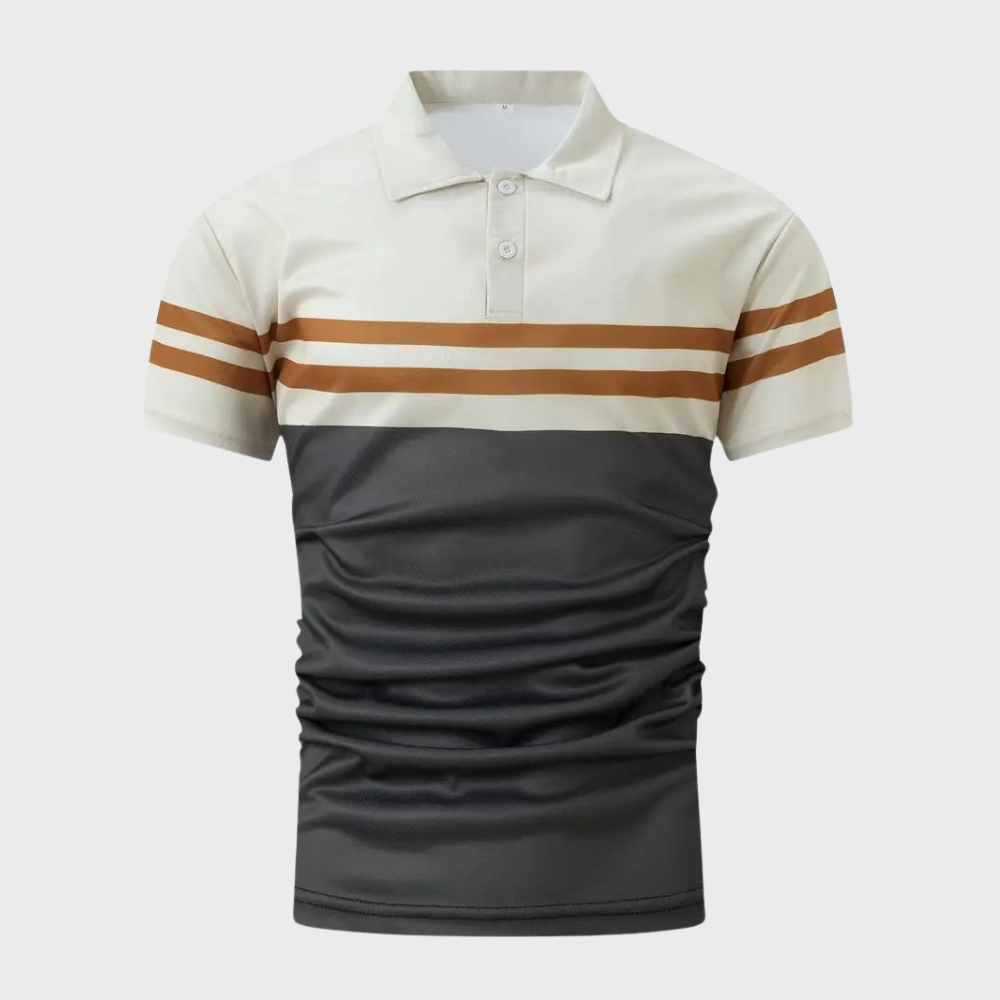 Stilfuld stribet poloshirt til mænd - Jako