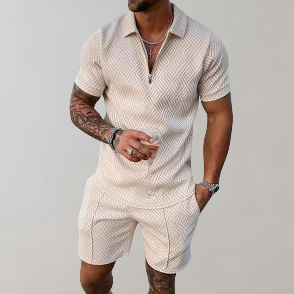 Alessandro - Sommersæt med polo og shorts til mænd