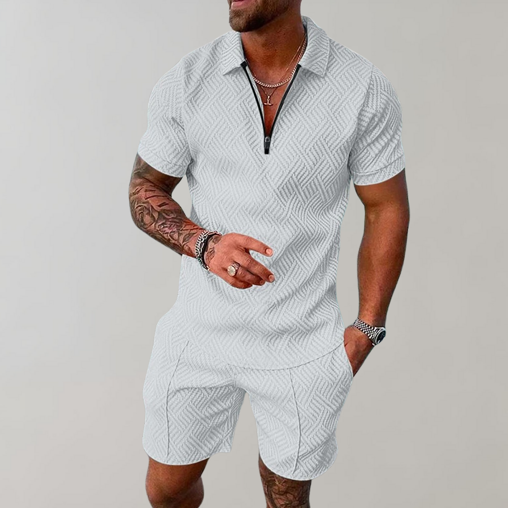 Alessandro - Sommersæt med polo og shorts til mænd