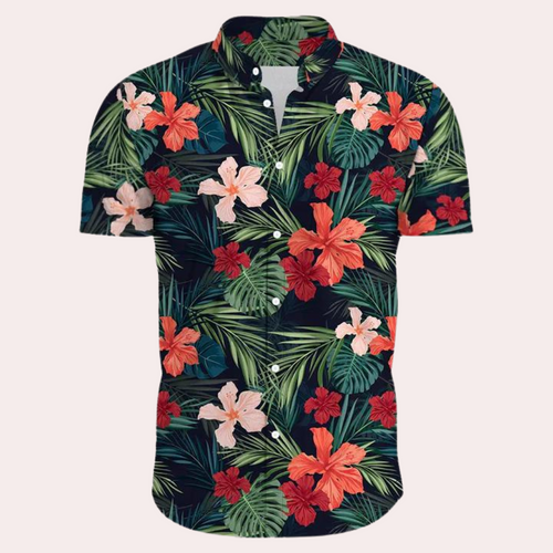 Farverig og trendy hawaiiskjorte til mænd - Georg