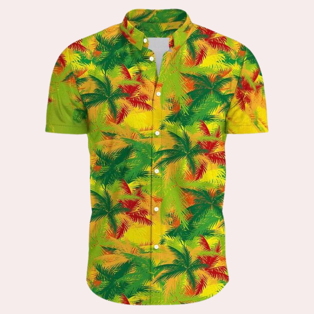 Farverig og trendy hawaiiskjorte til mænd - Georg