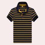 Stribet poloshirt til mænd