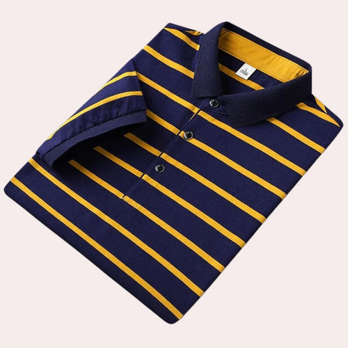 Stribet poloshirt til mænd