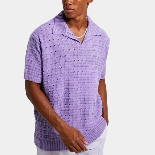 Åndbar poloshirt til mænd om sommeren