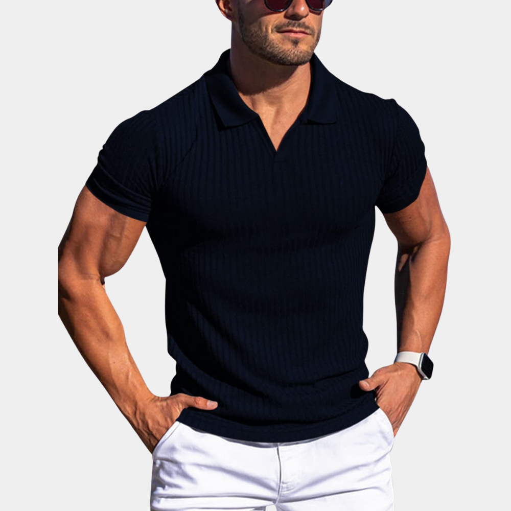 Figursyet poloshirt til mænd - Frode