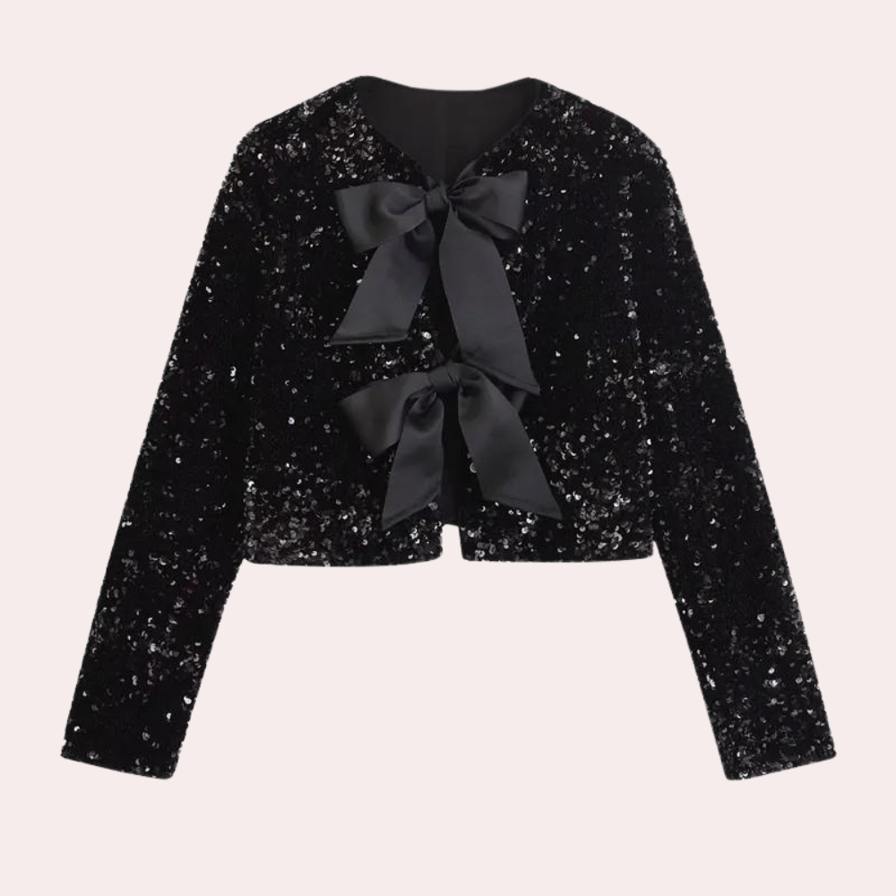 Kvinder Chic pailletter butterfly Bluse
