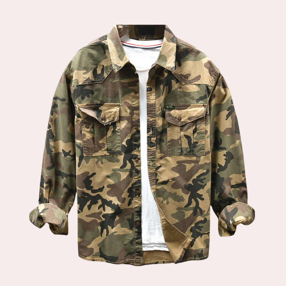 Jakub - Moderne og komfortabel camouflageskjorte til mænd