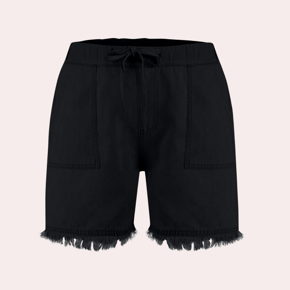 Delfine - Enkel Elegance Kvinders Casual Shorts med Sidelommer