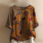 Trendy retro-bluse til kvinder