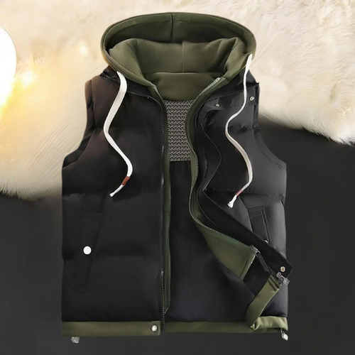 Trendy cardigan med hætte til mænd