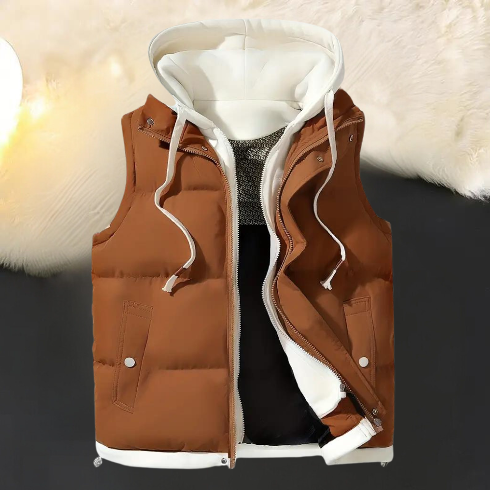 Trendy cardigan med hætte til mænd