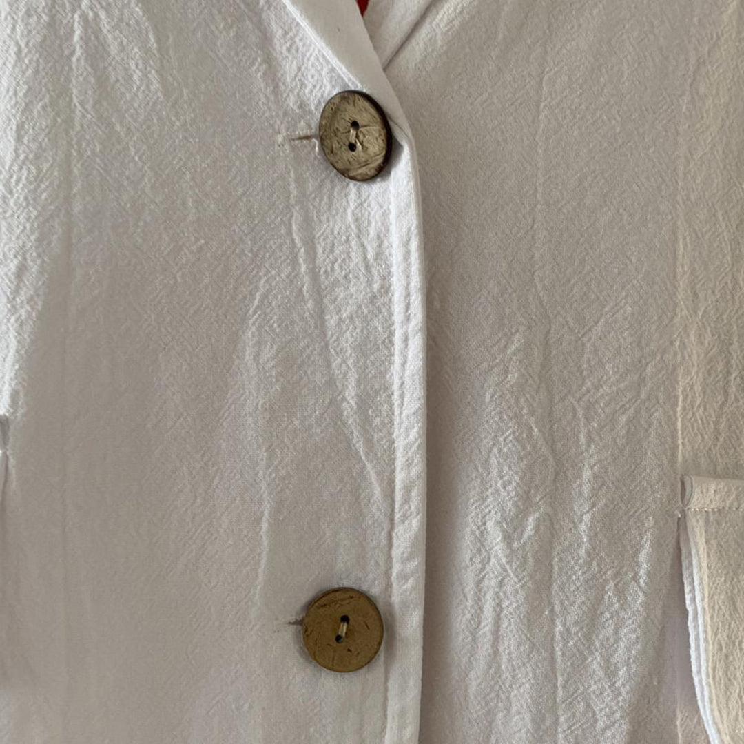 Casual blazer i bomuld og hør