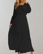 Anastasia - Maxikjole - Blonder med off-shoulder