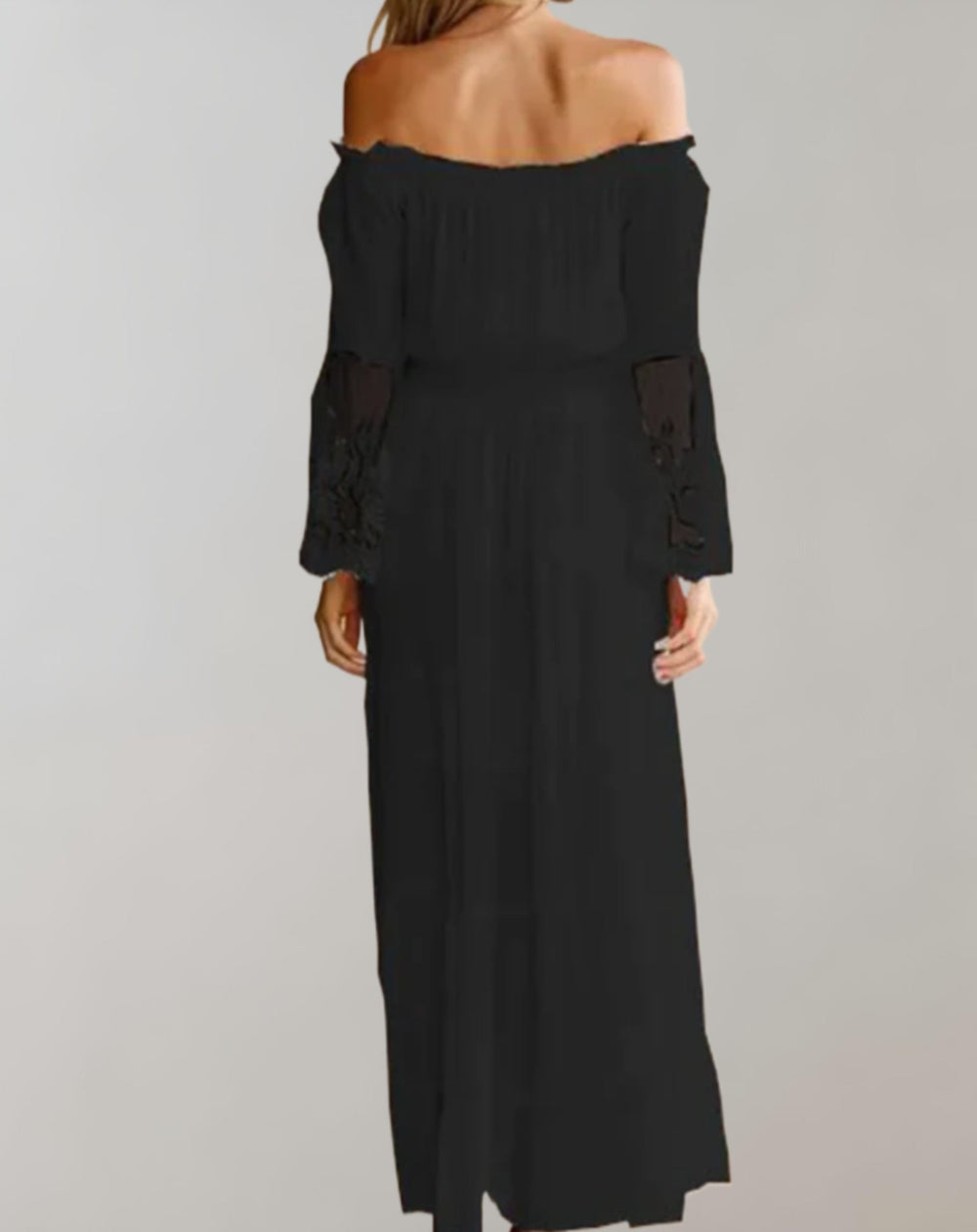 Anastasia - Maxikjole - Blonder med off-shoulder