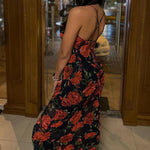 Isabella - Elegant blomstret underkjole med flæsede detaljer
