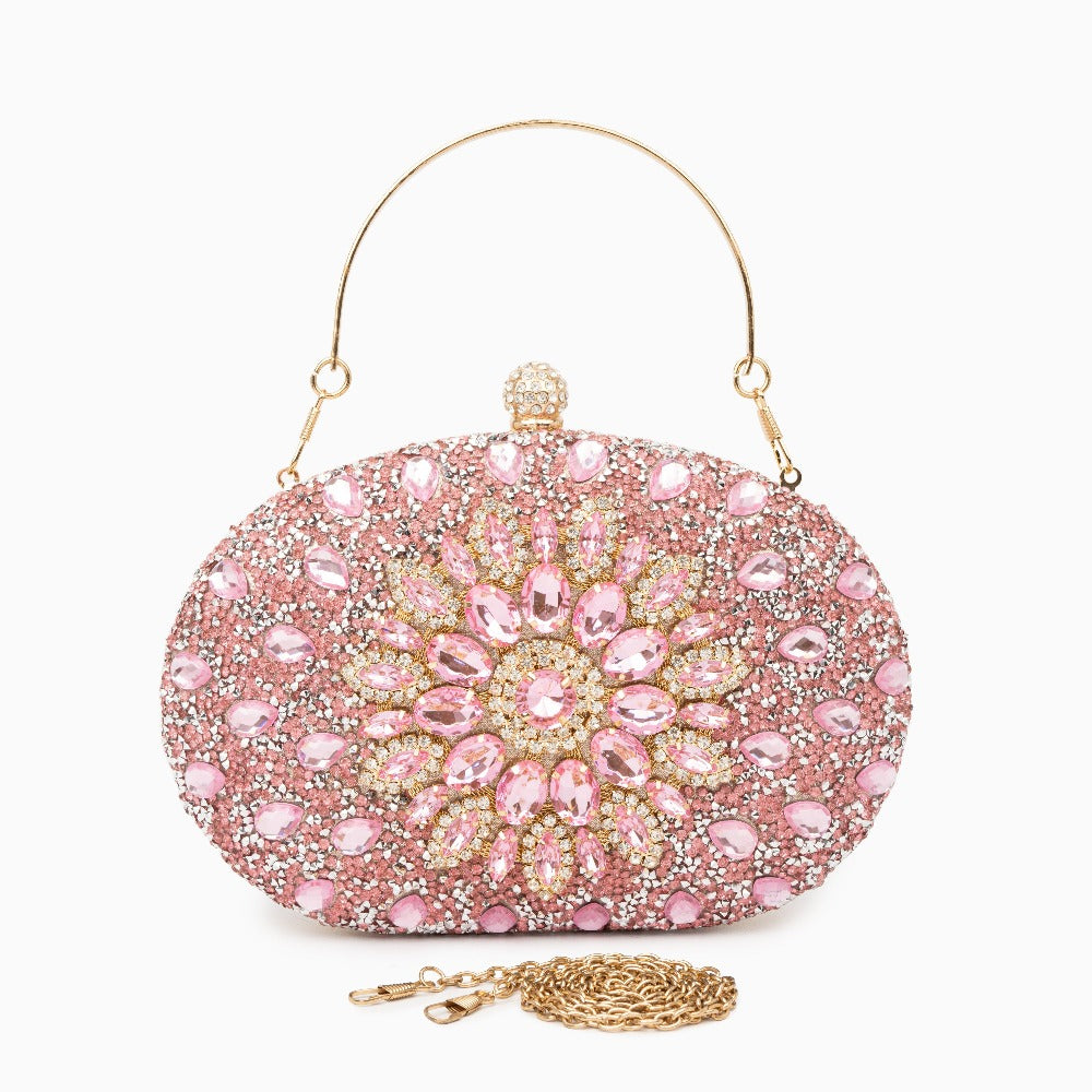 Colette - krystaludsmykket blomstertaske