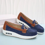 Eva - Chic tweed slip-on sneakers med spænde detalje