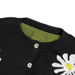 Varm strikket cardigan med knapper til kvinder