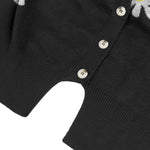 Varm strikket cardigan med knapper til kvinder