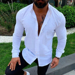 Button-down-skjorte i hør - Raul