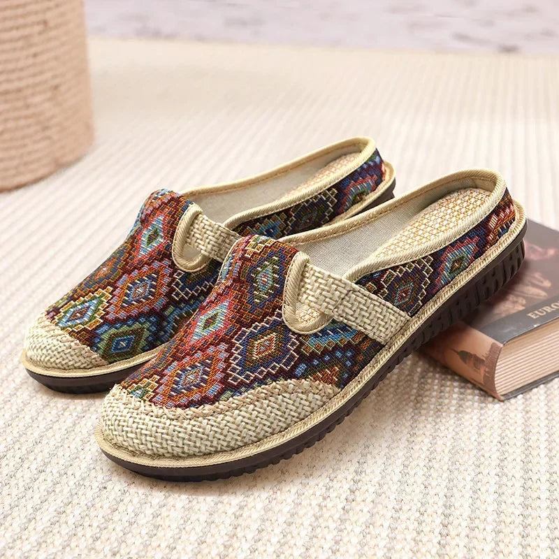 Esmeralda - Bohemiske vævede slip-on loafers